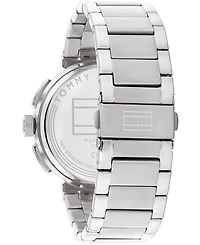 Tommy Hilfiger Men's Multifunction Silver-Tone Stainless Steel Watch 44mm