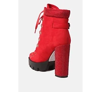 Birch Block Heeled Ankle Boots Women