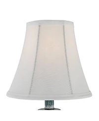 Regency Hill Cali Traditional Accent Table Lamps 19" High Set of 2 Antique Blue White Bell Shade for Bedroom Living Room Bedside Nightstand Offic