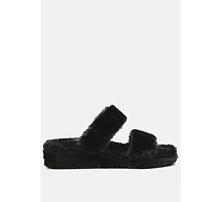 Fur Slip On Womens Flat Women