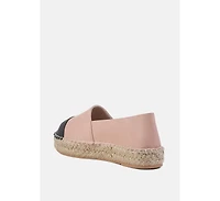 Womens noel two tone slip-on espadrilles