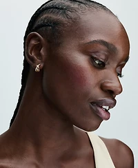 Pandora Crossover Pave Hoop Earrings