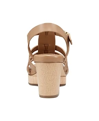 Earth Women's Adona Strappy Block Heel Dress Sandals