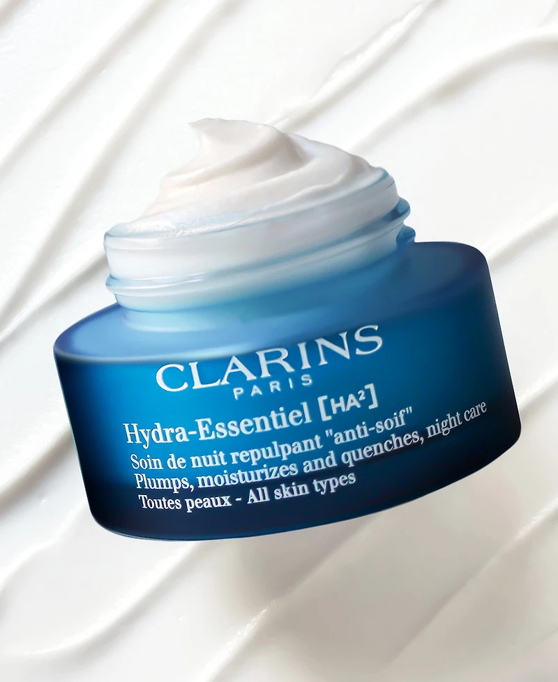 Clarins Hydra-Essentiel Night Moisturizer With Double Hyaluronic Acid, 1.7 oz.