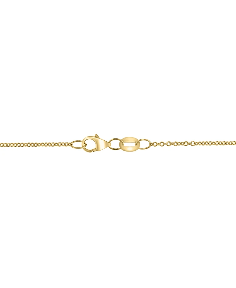 Effy Blue Topaz Fancy-Cut Two Stone 18" Pendant Necklace (8-1/2 ct. t.w.) in 14k Gold