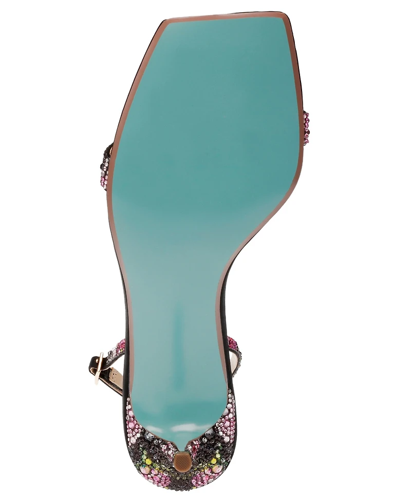 Betsey Johnson Women's Rebel Slingback Kitten Heel Evening Sandals