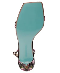 Betsey Johnson Women's Rebel Slingback Kitten Heel Evening Sandals