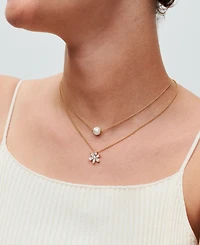 Pandora 14K Gold-Plated Sparkling Treated Freshwater Cultured Pearl Collier Necklace