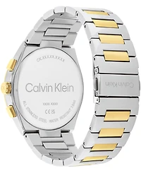 Calvin Klein Men's Distinguish Two-Tone Stainless Steel Bracelet Watch 44mm