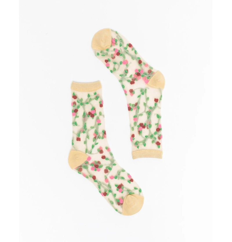 Sock Candy Women's Sheer Rosettes Sock