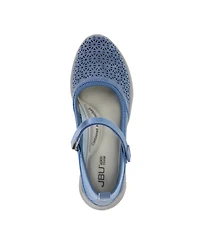 Jbu Women's Dandelion Hook and Loop Closure Sporty Flat Shoe