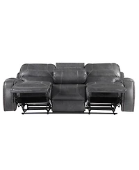 Keily 86" Manual Recliner Sofa Grey