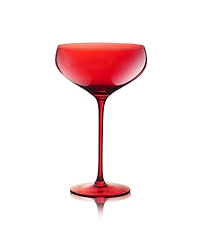 Qualia Glass Carnival Coupe 13 oz Glasses, Set of 4