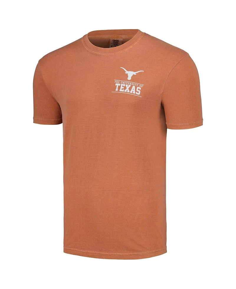 Men's Texas Orange Texas Longhorns Campus Badge Image One T-shirt