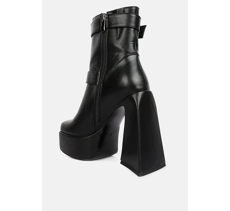 Hot Cocoa High Platform Ankle Boots