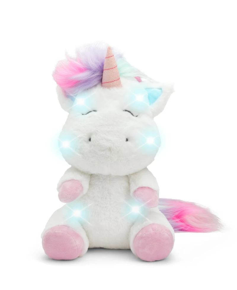 Geoffrey's Toy Box 12" Unicorn Plush with Led Lights and Sound, Created for Macy's