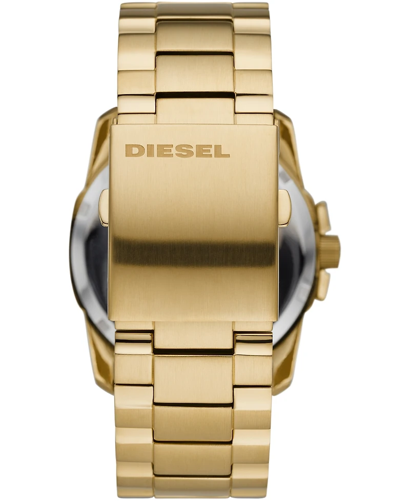 Men's Diesel Master Chief Three-Hand Gold-Tone Stainless Steel Watch 45mm