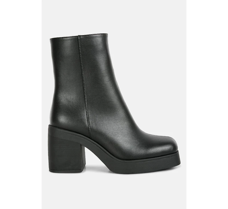Womens sins platform bootie