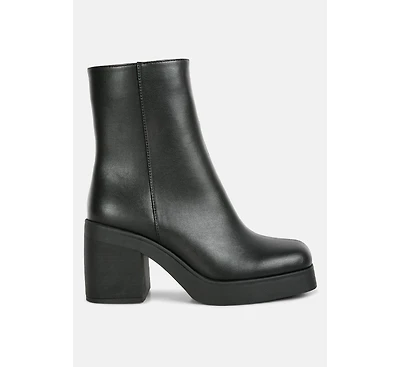 Womens sins platform bootie