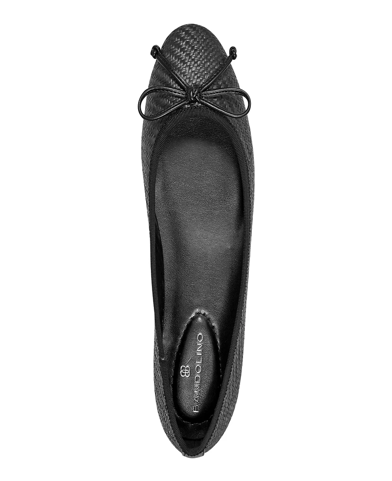 Bandolino Women's Paprika Bow Detail Ballet Flats - Woven