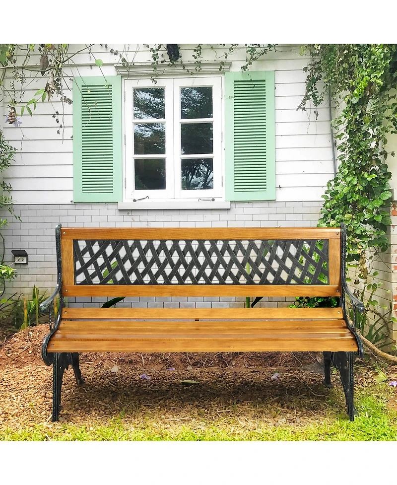 Outdoor Cast Iron Patio Bench