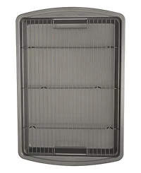 Good Cook Everyday Nonstick Steel Crispy Baking Set with Baking Sheet and Wire Rack, 15" x 10.5"