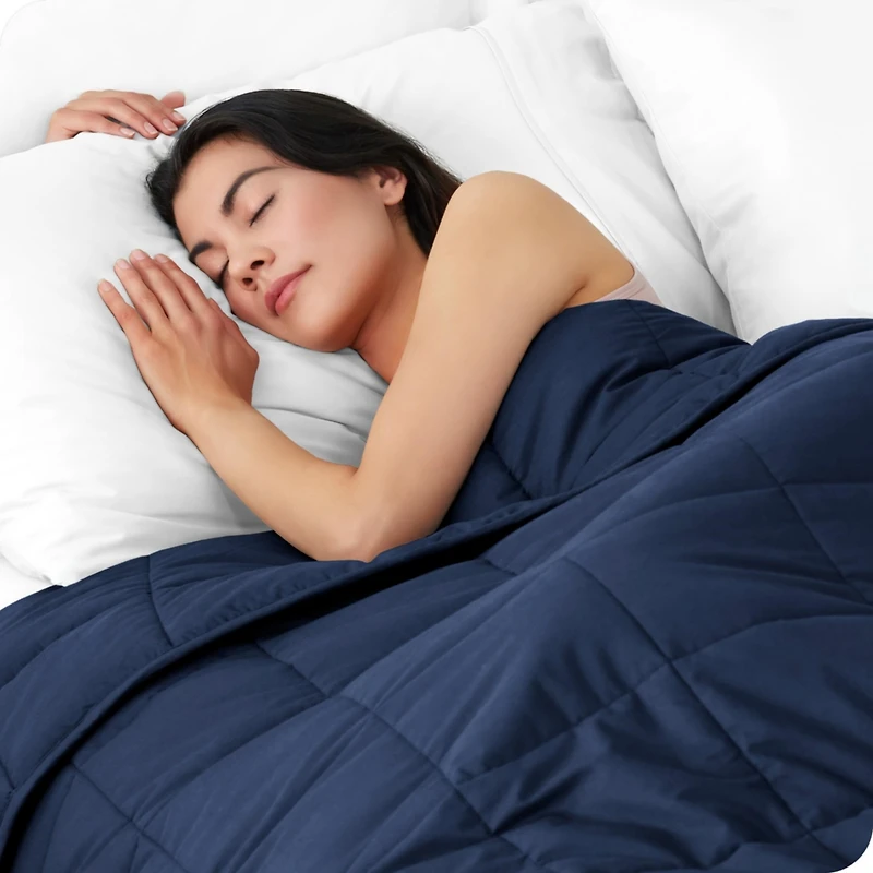 Bare Home Weighted Blanket, 30lbs (80" x 87") - Cotton