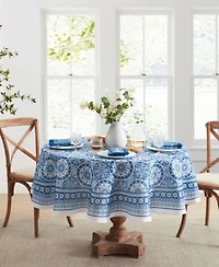 Vietri Medallion Blue Block Print Collection