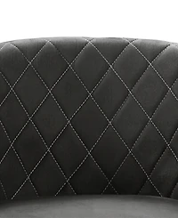 Convenience Concepts 27.75" Microfiber Roosevelt Accent Chair with Ottoman