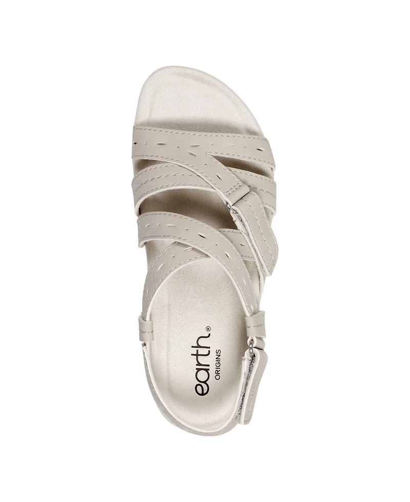 Earth Women's Samsin Strappy Flat Sandals