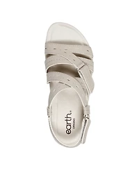 Earth Women's Samsin Strappy Flat Sandals