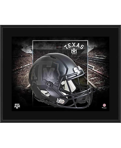 Texas A&M Aggies 10.5" x 13" Black Matte Alternate Helmet Sublimated Plaque