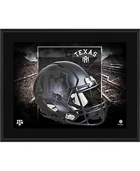 Texas A&M Aggies 10.5" x 13" Black Matte Alternate Helmet Sublimated Plaque