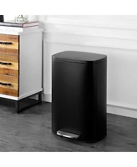 Connor Rectangular Trash Can with Soft-Close Lid and Mini Trash Can