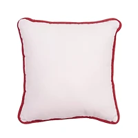 Love Poinsettia Small/Petite Christmas Accent Pillow, 10" x 10"