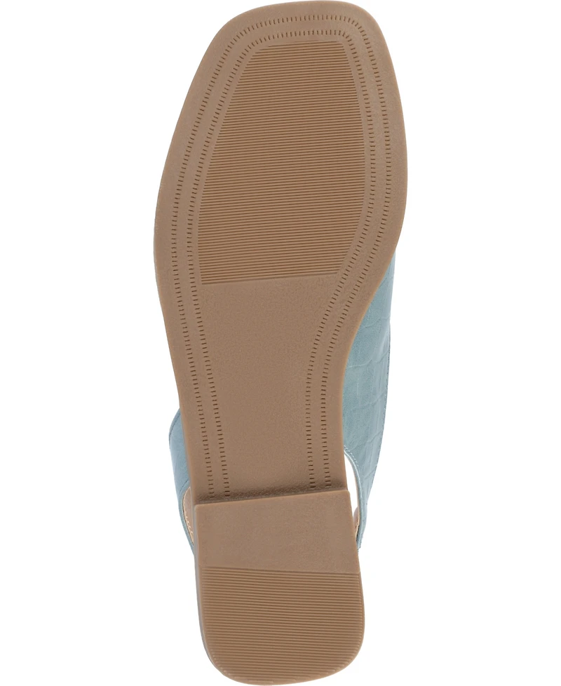 Journee Collection Women's Brinsley Slingback D'Orsay Flat Sandals