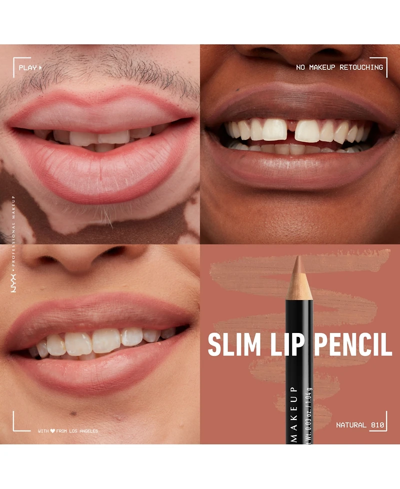 Nyx Professional Makeup Slim Lip Pencil Creamy Long-Lasting Lip Liner