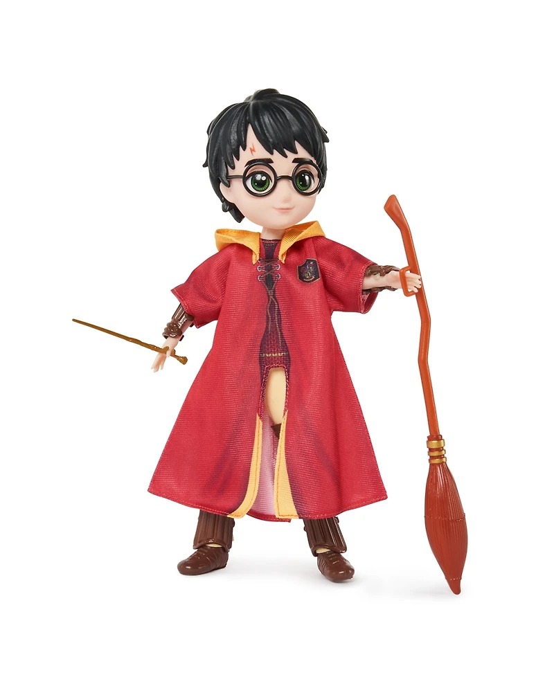 Harry Potter, 8" Harry Potter Quidditch Doll Gift Set with Robe and 9 Doll Accessories, 11 Pieces