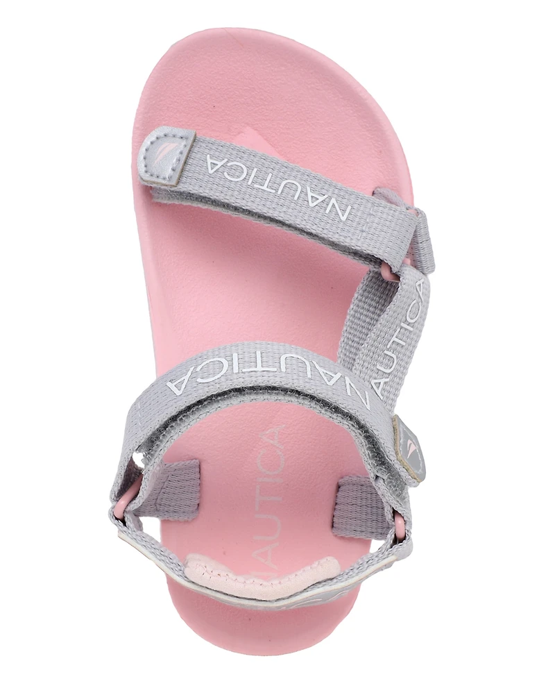 Nautica Little and Toddler Girls Avelino Casual Sandals