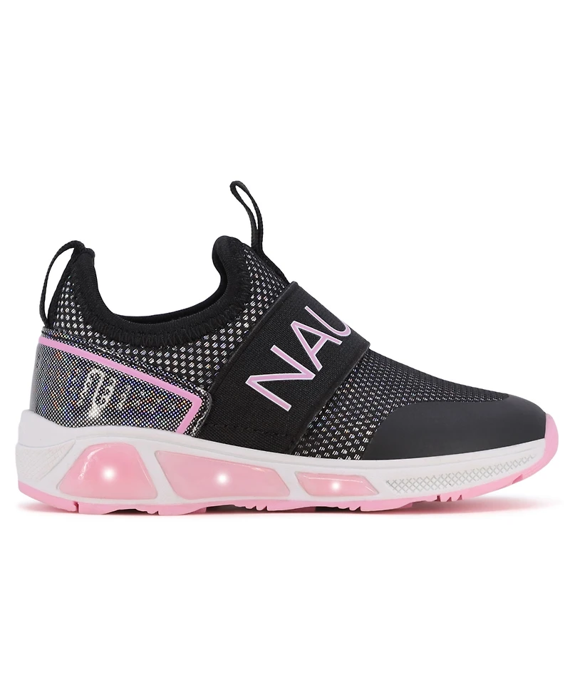 Nautica Toddler Girls Alois Beacon Light Up Slip On Sneakers