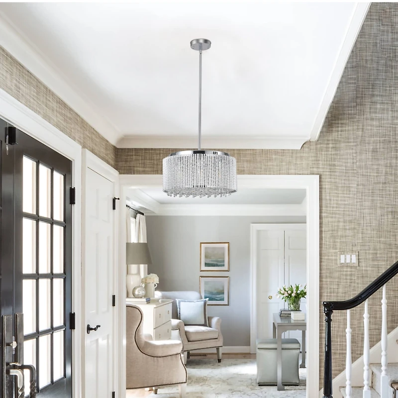 Streamdale Crystal Chandelier Round Luxury Lamp