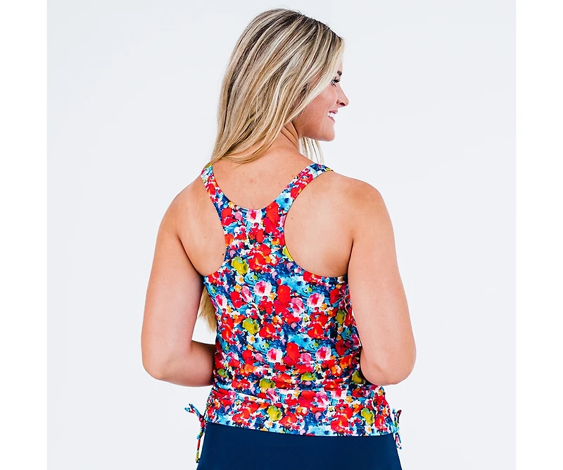 Calypsa Women's Maya Tankini Swim Top With Built Bra