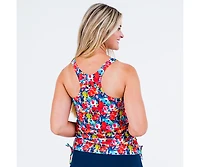 Calypsa Women's Maya Tankini Swim Top With Built Bra