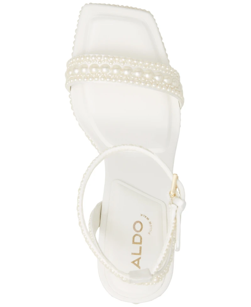Aldo Women's Lulu Pearl Two-Piece Platform Dress Sandals