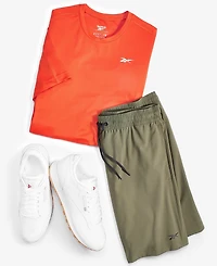 Reebok Men's Regular-Fit Moisture-Wicking 9" Woven Drawstring Shorts
