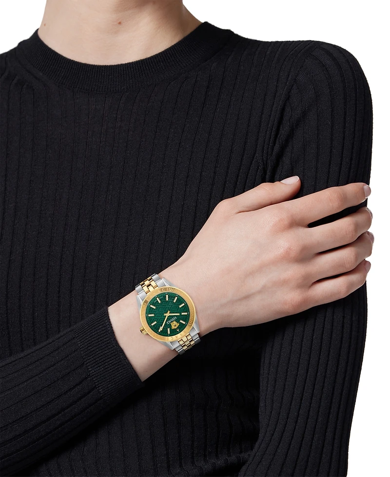 Versace Women's Swiss Two-Tone Stainless Steel Bracelet Watch 36mm