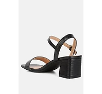 keeyana block heel sandals