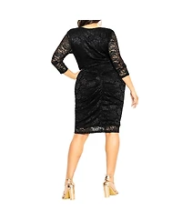 City Chic Plus Lacey Zip Dress