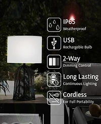 Lite Source Outdoor Cordless Elio Table Lamp