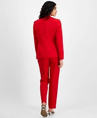 Bar Iii Womens Open Front Blazer Straight Leg Pants Created For Macys